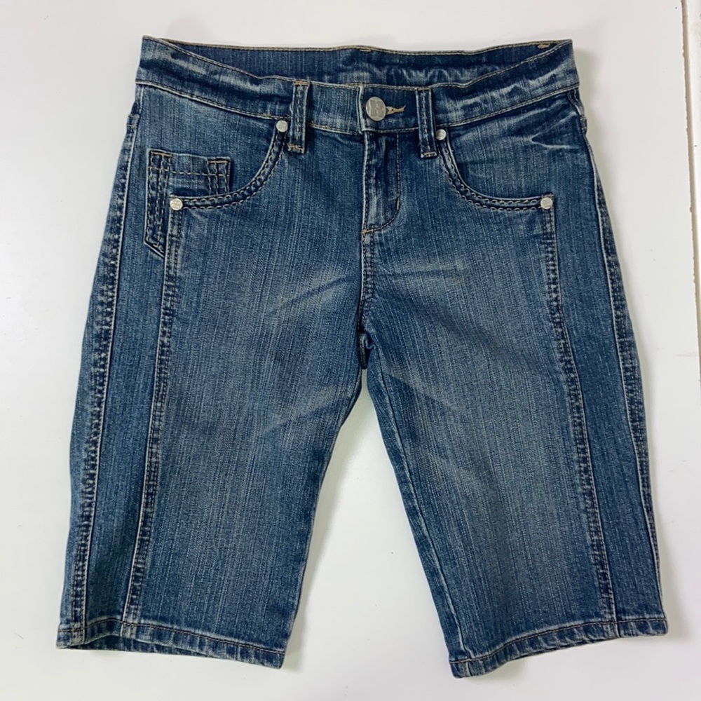 BCBGMaxAria l Y2K Denim Bermuda Shorts Size 26